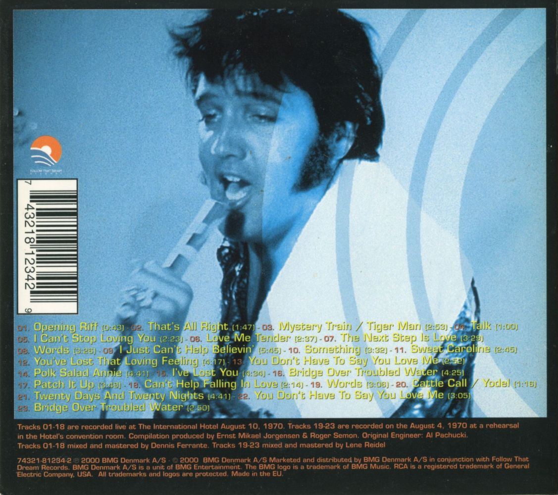 Elvis Presley  One Night In Vegas : Back